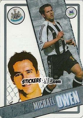Sticker Michael Owen - English Premier League 2006-2007. i-Cards n. 65 - Topps