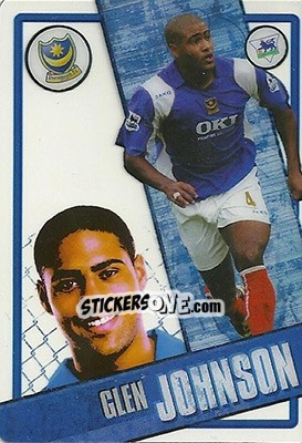 Sticker Glen Johnson - English Premier League 2006-2007. i-Cards - Topps