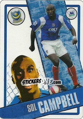 Sticker Sol Campbell - English Premier League 2006-2007. i-Cards n. 67 - Topps