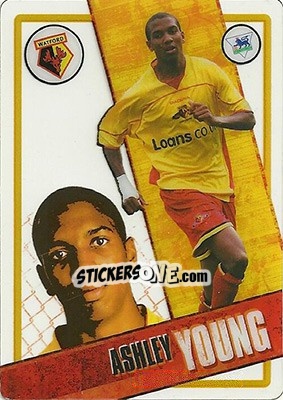 Sticker Ashley Young - English Premier League 2006-2007. i-Cards n. 89 - Topps