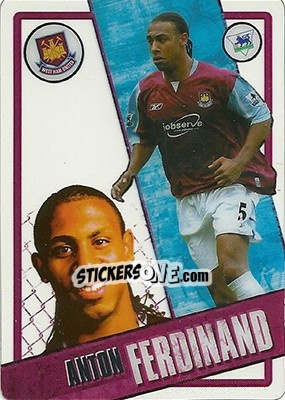 Figurina Anton Ferdinand - English Premier League 2006-2007. i-Cards - Topps