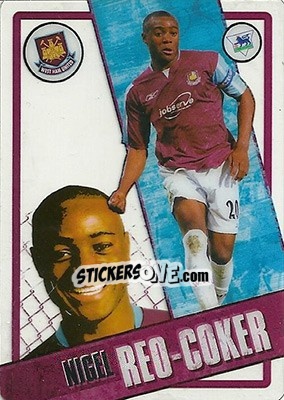 Sticker Nigel Reo-Coker - English Premier League 2006-2007. i-Cards n. 92 - Topps