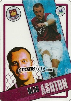Sticker Dean Ashton - English Premier League 2006-2007. i-Cards - Topps