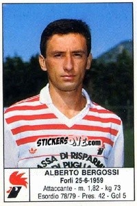 Figurina Alberto Bergossi - Calciatori 1985-1986 - Edis
