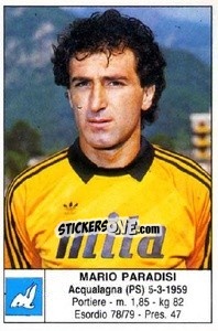Cromo Mario Paradisi - Calciatori 1985-1986 - Edis