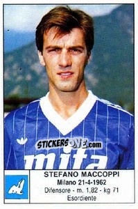 Figurina Stefano Maccoppi - Calciatori 1985-1986 - Edis