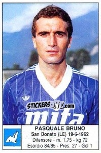 Cromo Pasquale Bruno - Calciatori 1985-1986 - Edis