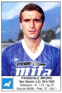 Figurina Pasquale Bruno - Calciatori 1985-1986 - Edis