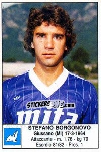 Sticker Stefano Borgonovo - Calciatori 1985-1986 - Edis