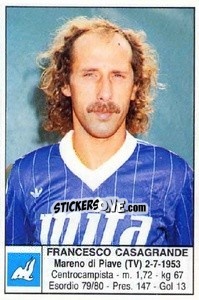 Sticker Francesco Casagrande - Calciatori 1985-1986 n. 50 - Edis