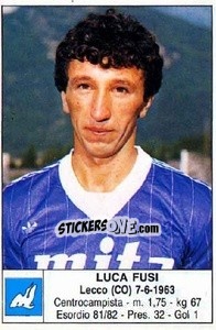 Sticker Luca Fusi - Calciatori 1985-1986 - Edis