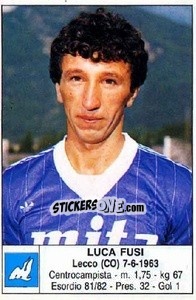 Sticker Luca Fusi - Calciatori 1985-1986 n. 53 - Edis