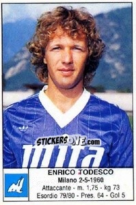 Sticker Enrico Todesco - Calciatori 1985-1986 n. 54 - Edis