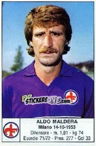 Sticker Aldo Maldera - Calciatori 1985-1986 - Edis