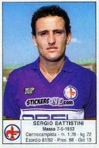 Cromo Sergio Battistini - Calciatori 1985-1986 n. 66 - Edis