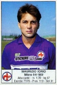Cromo Maurizio Iorio - Calciatori 1985-1986 - Edis