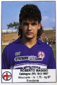 Sticker Roberto Baggio - Calciatori 1985-1986 n. 70 - Edis
