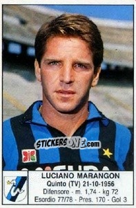 Figurina Luciano Marangon - Calciatori 1985-1986 - Edis