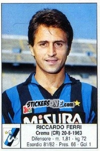 Figurina Riccardo Ferri - Calciatori 1985-1986 - Edis