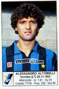 Cromo Alessandro Altobelli - Calciatori 1985-1986 - Edis