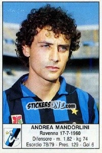 Sticker Andrea Mandorlini - Calciatori 1985-1986 n. 82 - Edis