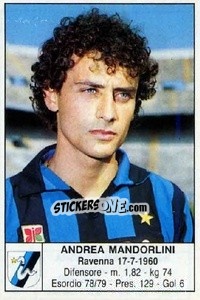 Cromo Andrea Mandorlini - Calciatori 1985-1986 - Edis