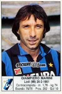 Cromo Giampiero Marini - Calciatori 1985-1986 - Edis