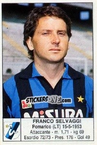 Sticker Franco Selvaggi - Calciatori 1985-1986 - Edis