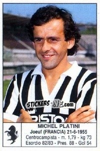 Sticker Michel Platini - Calciatori 1985-1986 n. 94 - Edis