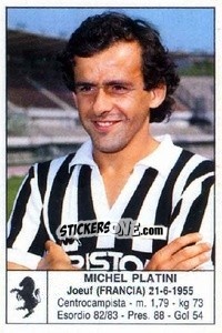 Figurina Michel Platini - Calciatori 1985-1986 - Edis