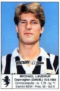 Figurina Michael Laudrup - Calciatori 1985-1986 - Edis