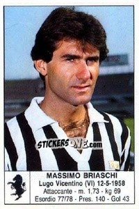 Cromo Massimo Briaschi - Calciatori 1985-1986 - Edis