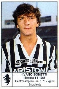 Cromo Ivano Bonetti - Calciatori 1985-1986 - Edis