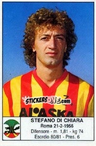 Sticker Stefano Di Chiara - Calciatori 1985-1986 - Edis