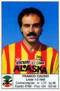 Figurina Franco Causio - Calciatori 1985-1986 - Edis