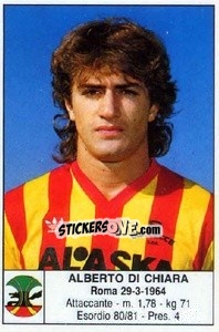 Cromo Alberto Di Chiara - Calciatori 1985-1986 - Edis