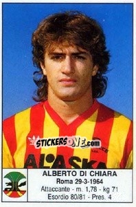 Figurina Alberto Di Chiara - Calciatori 1985-1986 - Edis