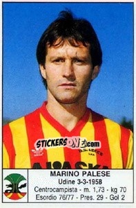 Sticker Marino Palese - Calciatori 1985-1986 n. 109 - Edis