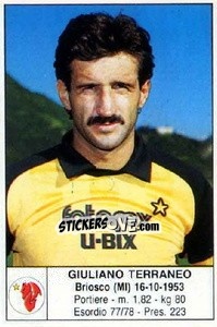 Figurina Giuliano Terraneo - Calciatori 1985-1986 - Edis