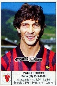 Sticker Paolo Rossi - Calciatori 1985-1986 n. 119 - Edis