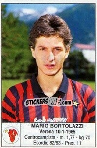 Sticker Mario Bortolazzi - Calciatori 1985-1986 n. 124 - Edis