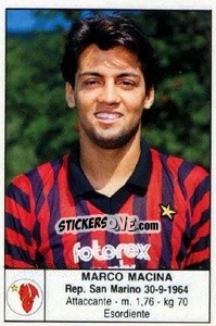 Sticker Marco Macina - Calciatori 1985-1986 n. 125 - Edis