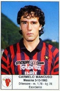 Figurina Carmelo Mancuso - Calciatori 1985-1986 - Edis