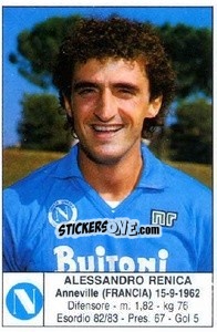 Figurina Alessandro Renica - Calciatori 1985-1986 - Edis