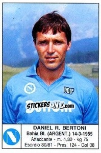 Cromo Daniel R. Bertoni - Calciatori 1985-1986 - Edis
