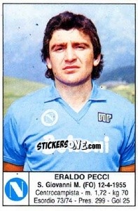 Sticker Eraldo Pecci - Calciatori 1985-1986 n. 134 - Edis