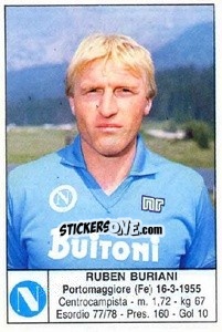 Cromo Ruben Buriani - Calciatori 1985-1986 - Edis