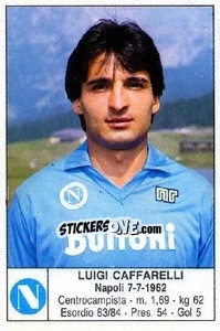 Figurina Luigi Caffarelli - Calciatori 1985-1986 - Edis