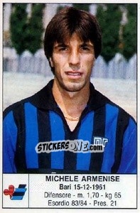 Figurina Michele Armenise - Calciatori 1985-1986 - Edis