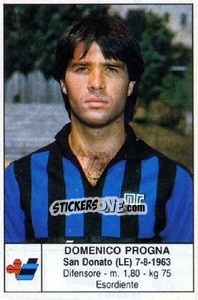 Cromo Domenico Progna - Calciatori 1985-1986 - Edis